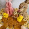 Easter dog biscuits UK bunny egg shapes with decorative chicks peanut butter treats
