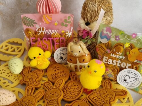 Easter dog treats bag UK handmade bunny biscuits seasonal packaging
